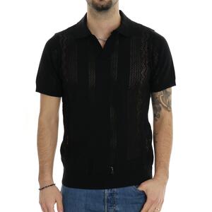 POLO IN MAGLIA BL11 NERO